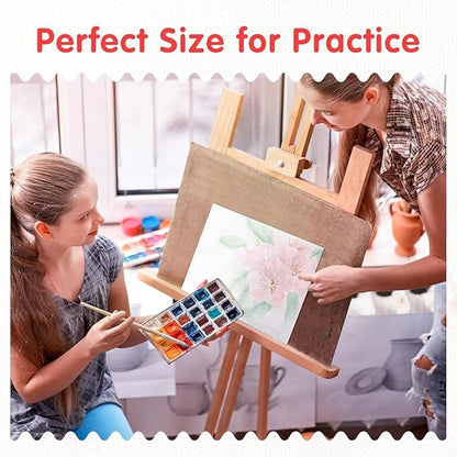 FIXSMITH Canvas Boards for Painting 3x5 Inch, Super Value 24 Pack Mini Canvases, White Blank Canvas Panels, 100% Cotton Primed, Painting Art Supplies