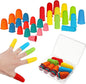 32 Pieces Rubber Finger Pads Tips Silicone Hot Finger Protectors Thimble Office Cover with Assorted Sizes for Counting Collating Sorting Task Hot Glue Sewing Office Supplies