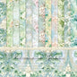 Vintage Green Floral Scrapbook Paper Pad Color Patterned Paper 6×6,24 Sheets Single-Sided Flower Scrapbooking CardStock Papers Pad for Holiday Cardmaking DIY Origami Journaling.