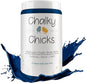 Chalky Chicks All-in-One Chalk Paint for Furniture or Cabinet - 32 Fl Oz - Matte Finish DC Blue Navy Blue for Metal, Wood Furniture Paint - No Sanding All-in-One for Home Decor & Crafts, USA Made