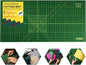 Large 23" x 47" Self Healing Sewing Mat, WerkWise Rotary Cutting Board, Double Sided 5-Ply 23x47 Inch Mat for Quilting, Sewing, Fabric, & Crafts, Designed for Use with Rotary Cutters (Green & Black)