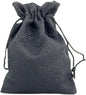Palmhomee Pack of 25 Burlap Gift Bags with Drawstring Linen Jewelry Pouches Wedding Hessian Jute Bags for Birthday Jewelry and Treat Pouches Party Wedding Favors Gift Art and DIY Craft   (4x5.6 Inch, Black)
