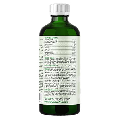 Peace Lily Fertilizer: 3-1-2 Liquid Fertilizer with Essential Micronutrients - The Ultimate Food for Spathiphyllum, Perfect for Indoor Plants (32 OZ)