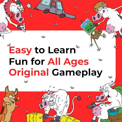 Hey Cow! - Family Card Game for Kids and Adults - Fun Farm-Themed Strategy Game Ages 6+ - Easy to Learn Party Game with Quick Playtime - Perfect for Family Game Night