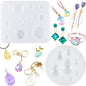 FUNSHOWCASE Cabochon Gemstone Silicone Mold for Resin Epoxy Jewelry Making, Cake Decoration, Cupcake Topper, Polymer Clay Craft
