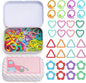 Jmuiiu 80PCS Metal Stitch Markers, 4 Styles Colorful Crochet Stitch Markers for Knitting Crocheting Clothing Tag Diy Craft Project with Storage Box