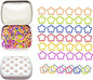 Metal Stitch Markers,Colorful Crochet Stitch Markers,Knitting Stitch Markers with Storage Case,Crochet Gift for Knitting Weaving Lovers (Star)