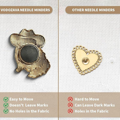 Needle Minder Magnet, Magnetic Needle Minder, Needle Minders Magnetic Cross Stitch Accessories, Magnetic Needle Holder, Life Tree, Butterfly, Cats, Owl, Heart (Garfield)