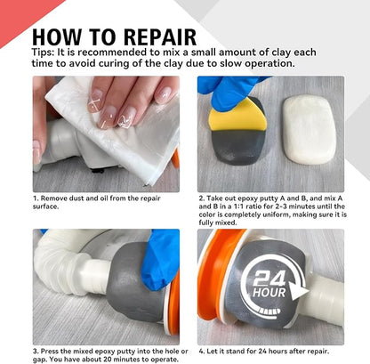 Epoxy Sculpt Clay, Self-Hardening Model Magic Sculpt Epoxy Clay, A&B 2 Part Epoxy Putty, Modeling Compound Sculpting Clays for Sculpting, Modeling, Repairing, Filling, Building, 1 Pound, Natural