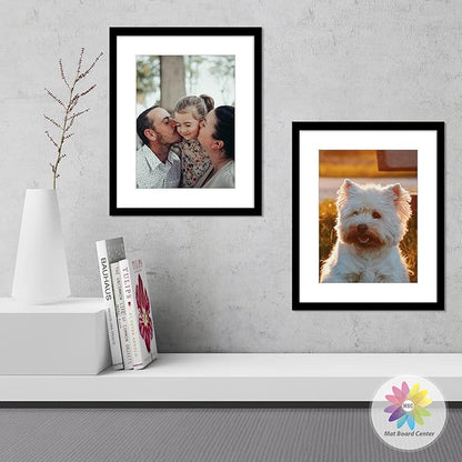 Mat Board Center, Pack of 20, 16x20 for 12x16 White Photo Picture Mats - Acid Free, 4-ply Thickness, White Core - for Pictures, Photos, Framing