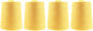 Mandala Crafts 4 Pack of Serger Threads Cones Spools - 20S/2 24000 Yards Polyester Butter Cream Threads for Sergers Machine and Overlock Quilting Sewing Machine