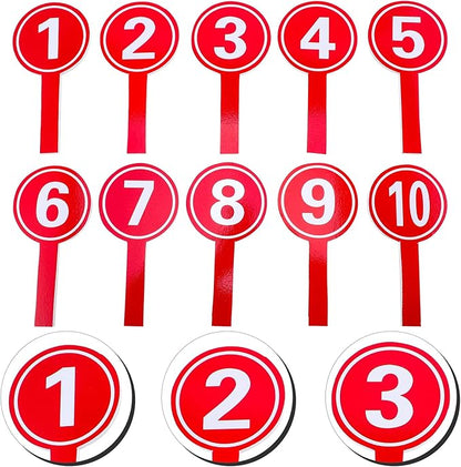 Amosfun 20 a Dry Erase Board Voting Paddles 1-10 Score Number Boards Yes or No Paddles Games Paddle Whiteboard Multi-Function Score Boards Wipe The Board Foam Mini
