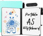 AGM Portable White Board Dry Erase, Double Sided Folding Whiteboards with Pen, Small Dry Erase Board for Study, Meeting, Doodling, Planning, Mint Green