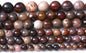 90pcs 4mm Natural Wooden Petrified Jade Agate Gemstone Beads Round Loose Spacer Beads for Jewelry Making DIY Bracelet Necklace 1 Strand 15inch