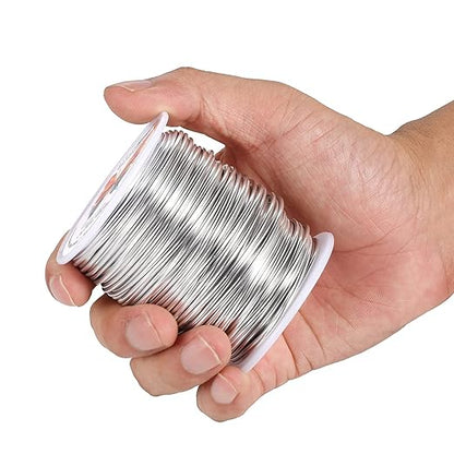 18 Gauge(1.0mm) Aluminum Wire 328 Feet(100M) KSVZS Bendable Metal Wire for Crafts, Sculpting, Armature, Jewelry Making【3-in-1】+18Gauge(1.0mm) 32.8Ft(10M)+1 Pliers(Silver)…