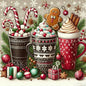 Christmas Stamped Cross Stitch Kits - Christmas Snowflake Counted Cross Stitch Kits for Beginners Adults Needlepoint Cross-Stitch Patterns Dimensions Needlecrafts Embroidery Kits Arts and Crafts