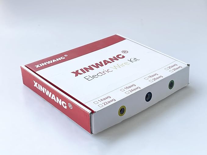 20 Gauge Electrical Wire,20 awg Wire-XINWANG 20 Gauge Stranded Tinned Copper Wire with PVC Insulation(OD:1.8 mm) 6 Colors,23ft Each, Hook Up Wire Kit