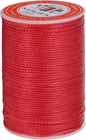 uxcell Round Leather Sewing Waxed Thread, 55m / 60 Yards Wax Polyester String, 0.8mm Waxed Stitching Cord for Leather Crafts, Bookbinding, Bracelets Braided, Red