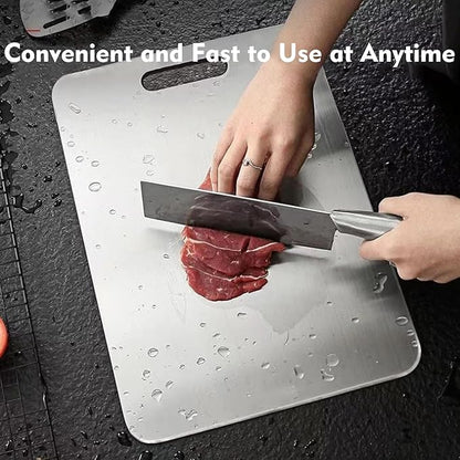 Titanium Cutting Board - 2 pack Titanium Cutting Boards for Kitchen,Double Sided Titanium Cutting Mat（9.25 * 12.99in）