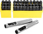WorkBless 36PCS Metal Stamping Kit, 25/64" (10mm) Steel Number and Letter Punch Set, Include A-Z Alphabet, Number 0-8, & Symbol, Stamping Tool for Imprinting Plastic, Wood, Leather, Jewelry