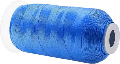 Mandala Crafts Sky Blue Heavy Duty Thread -1500 Yds Tex 90 Thread for Sewing Drapery Jeans Leather Hair Outdoor Marine Upholstery