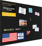 Diamond Life Magnetic Board - Memo & Vision Board for Home, Office, and Classroom - Magnet Board for Kids - Pre-drilled Mounting Screws Included (Black 36"x48")
