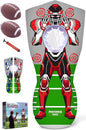 Inflatable Football Target - Double-Sided Toss Training Game with Mini Footballs - Fun Kids Throwing Football Games for Indoors, Outdoors, Birthdays, Camping, Beach - 65 Inch