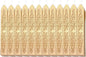 Yoption 12 Pcs Sealing Wax Sticks with Wicks, Antique Light Gold Totem Fire Manuscript Seal Wax for Wax Seal Stamp