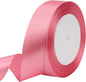 Rose Gold Solid Satin Ribbon 1 Inch 25 Yards Solid Polyester Fabric Ribbon for Gift Wrapping Wedding Christmas Baby Shower Birthday Party Decoration Handmade Immortal Flower Craft