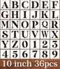 Letter Stencils for Painting On Wood,10inch Stencils Letters Alphabet Stencil Templates for Wood Wall Door Porch