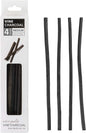 Pacific Arc Artist Vine Charcoal, Medium, Black 4 Charcoal Sticks for Drawing, Sketching, and Fine Art