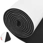 Tolanbbt Sponge Neoprene Foam Sheet with Adhesive - 1/4” Thick, 12” x 118” Closed Cell Foam Rubber Roll, Weatherproof Soundproof Padding for Automotive, Cabinet, Furniture, Crafts, DIY, Black