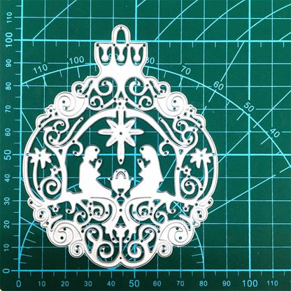 Mvchifay Cutting Dies Happy Birthday Metal Stencils Scrapbooking Tool DIY Emboss Paper Card Making (Pray couples-12.6x10.2cm)