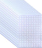 PATIKIL 11.7x8.3" Holographic Sticker Paper, 20Sheets A4 Polypropylene Self-Adhesive Transparent Waterproof Laminate Overlay Film for Photo Cards Scrapbook Decorations, Heart