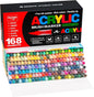 Acrylic Paint Markers Pens, 168 Vivid Colors Acrylic Markers Set,Direct Liquid Type, Stackable Color, Odorless Soft Head，Markers for School，Tooli Art ，Fabric & Creative Crafts (168)