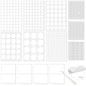 520PCS Double Sided Tape Removable Strong Adhesive Dots Heavy Duty Sticky Pads Putty No Traces Clear Sticky Tack for Picture, Poster, Art Craft, Decoration, Party Office Supplies