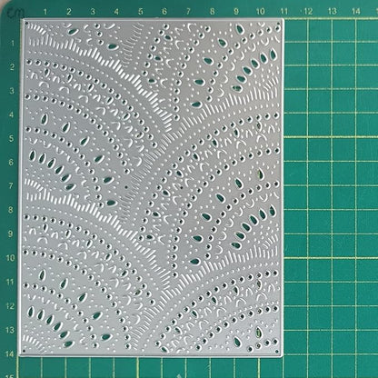 Mvchifay Cutting Dies for Card Making Metal Die-Cuts Scrapbooking Tool Hollow Frame DIY Craft Punch Template Embossing for Paper Album Decor (Hollow Frame-14.2x11cm)