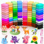 Ainiv Air Dry Clay Kit, 96 Colors DIY Model Magic Clay for Kids, Modeling Clay with 6 Sculpting Tools, Safe and Non-Toxic, Ultra Light Arts and Crafts Kits for Boys Girls, Best Gifts for Kids