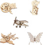 Wooden Animal Puzzles for Ages 8+, 5 Pack 3D Wooden Puzzles, STEM Kits for Kids & Adults, Wood Crafts Model Kits, STEM Toys, DIY Art Projects, Educational Gifts Toys, Party Favors - City Frens