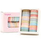 20 Rolls Basic Washi Tape Set Japanese Arts Adhesive Tapes Simple Patterns Decorative Masking Tape Sets for Craft, Kids, Scrapbook, DIY, Gift Wrapping (Style One)