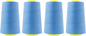 Mandala Crafts 4 Pack of Serger Threads Cones Spools - 40S/2 24000 Yards Polyester Dusty Blue Threads for Sergers Machine and Overlock Quilting Sewing Machine