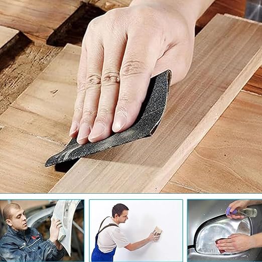 25-Piece Fine Sandpaper Set 1000/2000/3000/5000/7000 Grit Wet Dry Sandpaper Combo 9x3.6 Inches, Suitable for Automotive, Resin Furniture Finishing, Stone Turning Finishing
