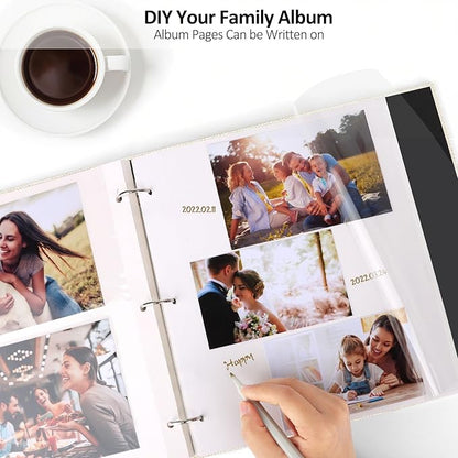Zesthouse Photo Album Refill Pages for 3 Ring (10 Pack), 18 in Photo Albums Self Adhesive Pages Holds 12x12 8x10 5x7 4x6 2x3 Photos or Recipe Cards