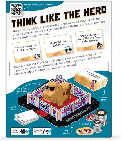 Big Potato Herd Mentality Moovies & Moosic Board Game | Fun for The Whole Family