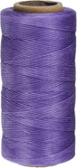 uxcell 150D 0.8mm Flat Waxed Thread 284 Yards Polyester Leather Sewing Waxed String Hand Stitching Waxed Cord for Leather Stitching Sewing Bookbinding DIY Craft Light Purple