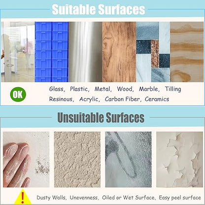 Strong Adhesive Dots Double Sided, Clear Museum Putty, Sticky Tack Glue Removable Mounting Putty for Wall Hanging, Crafts, Balloons, Poster, Museum, Decorations