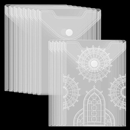 50 Packs Clear Stamp Die Storage Pockets Plastic Seal Bags Storage Case for Cutting Dies Stencil Album Stamp Crafts for DIY Scrapbooking Paper Card Craft Cutting Dies for Card Making