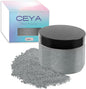 Ceya Mica Powder, 5.3oz/ 150g Silver Grey Pearlescent Effect Colorant Pigment Powder for Epoxy Resin, Tumblers, Slime Bath Bomb, Soap Dye, Slime, Candle, Resin Crafting, Paint, Jewelry, Nail Polish