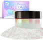 Ceya Interference Mica Powder, 1.8oz/ 50g Ghost Green Chrome Nail Powder, Cosmetic Grade Pearlescent Effect Color Shift Pigment for Epoxy Resin, Makeup, Nail Polish, Soap Candle Making, Slime, Paint