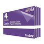 Trotec TroLase | 12"x24"x1/16", 4 Pcs | Purple/White | 2 Ply | Modified Acrylic | Laser Engraving Double Color Plastic Sheet | Engraving Blanks for Laser, Saw, Guillotine | Made in USA